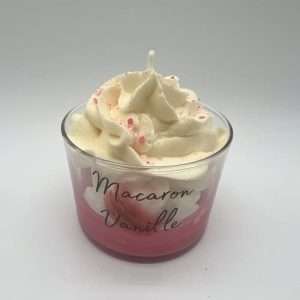 Bougie Chantilly Parfumée Macaron Vanille