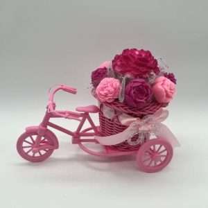 Composition bicyclette de Fondants parfumés Macaron Vanille