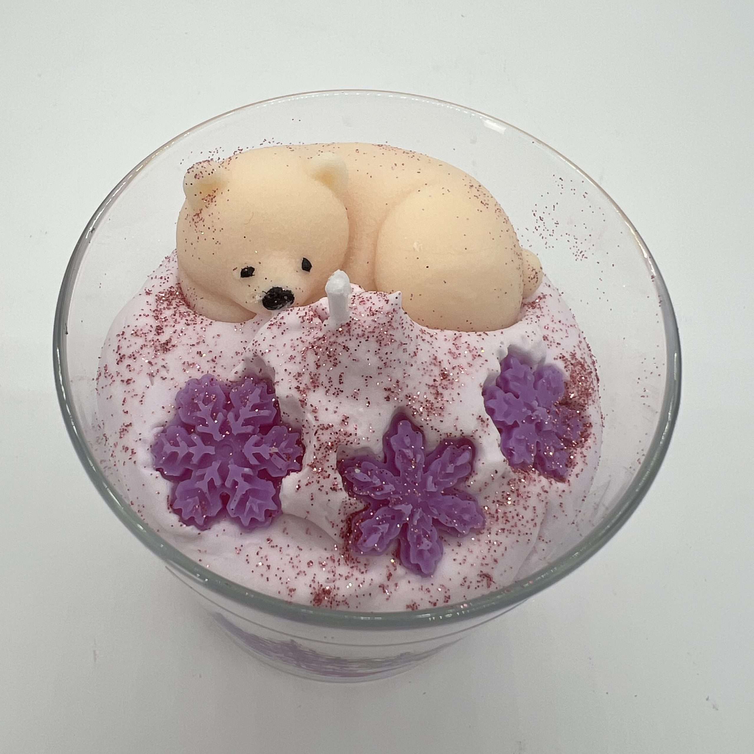 Bougie Ours Polaire Parfumée Pomme D'Amour – Image 2