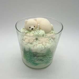 Bougie Ours Polaire Parfumée Sapin De Noël