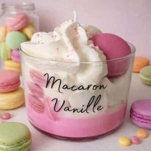 Bougie Chantilly Parfumée Macaron Vanille