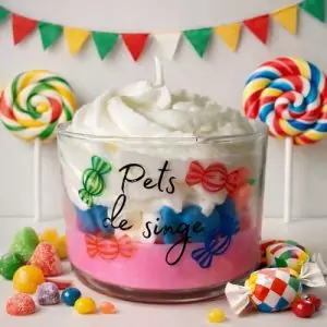 Bougie Chantilly Parfumée Pets de Singe