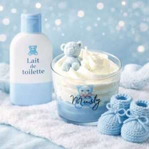 Bougie Chantilly Parfumée Musty Bleu